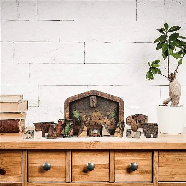 💓Handmade Wooden Nativity Puzzle